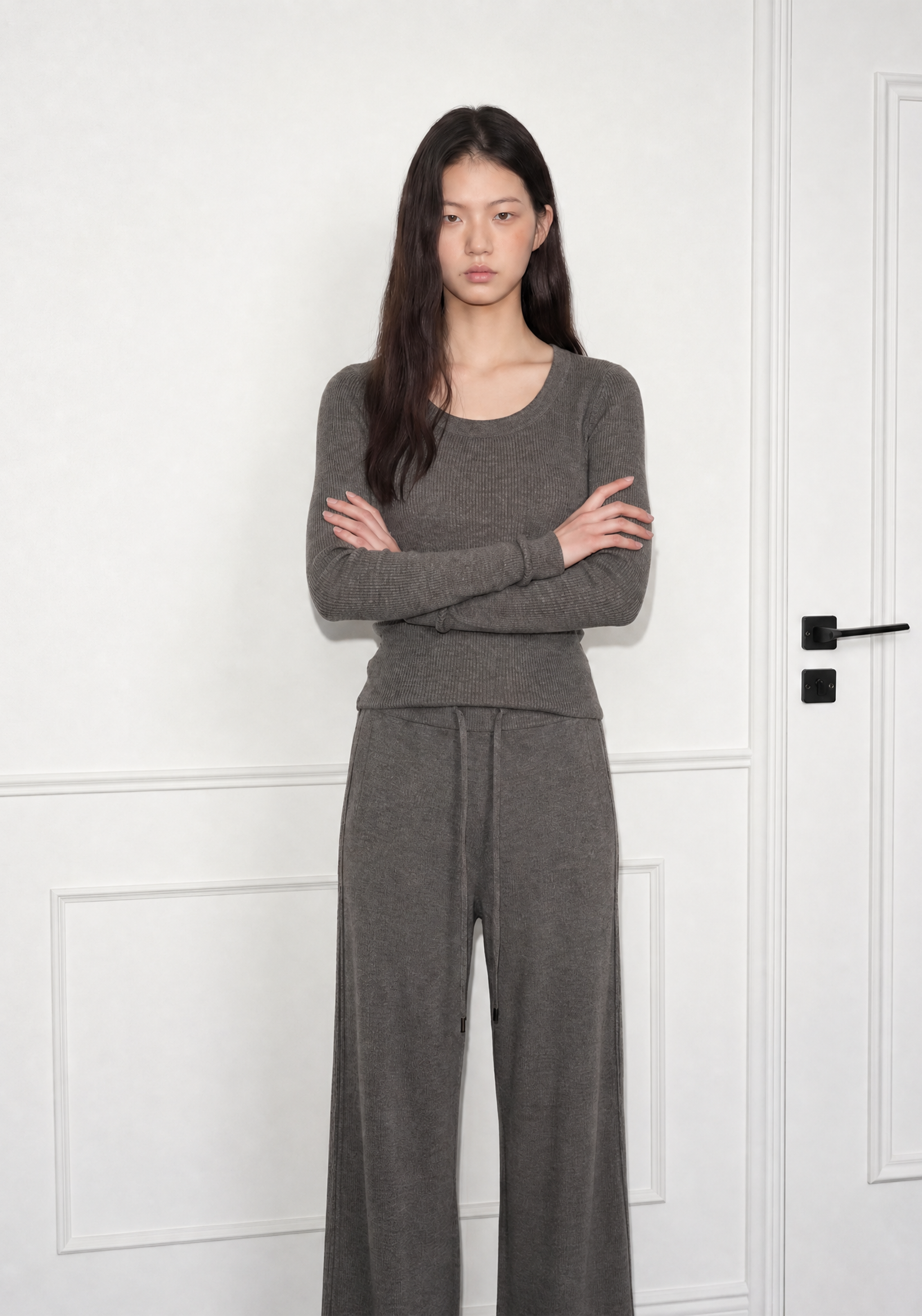 Essence Linea Scoop Top Mysto Cashmere