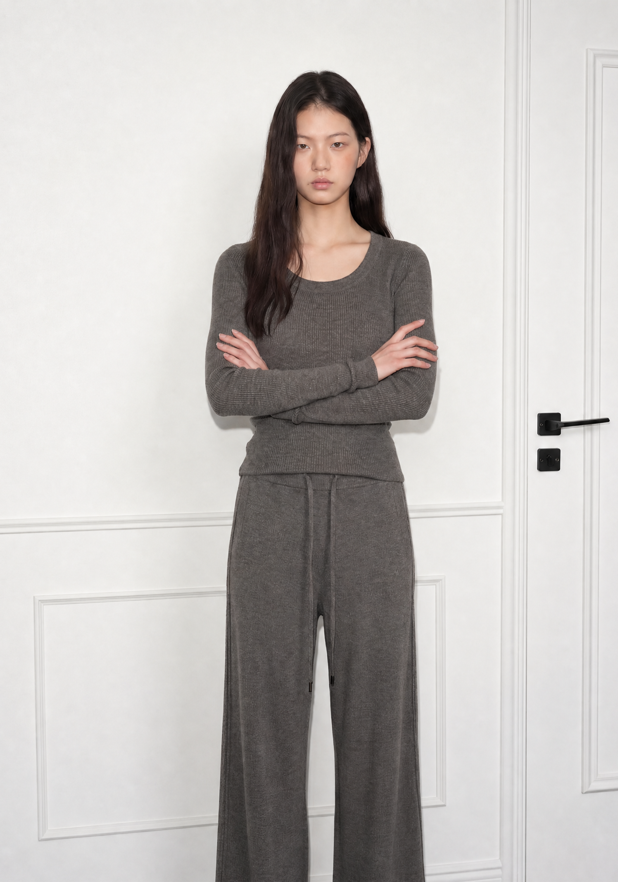 Essence Linea Scoop Top Mysto Cashmere