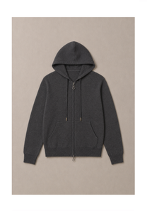 Noir Lounge Zip Hoodie Mysto Cashmere
