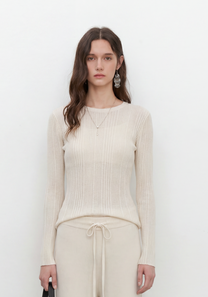 Linea Rib Sheer Top