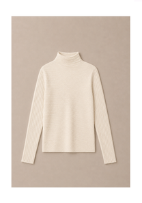 Form Flute Mock Neck Mysto Cashmere