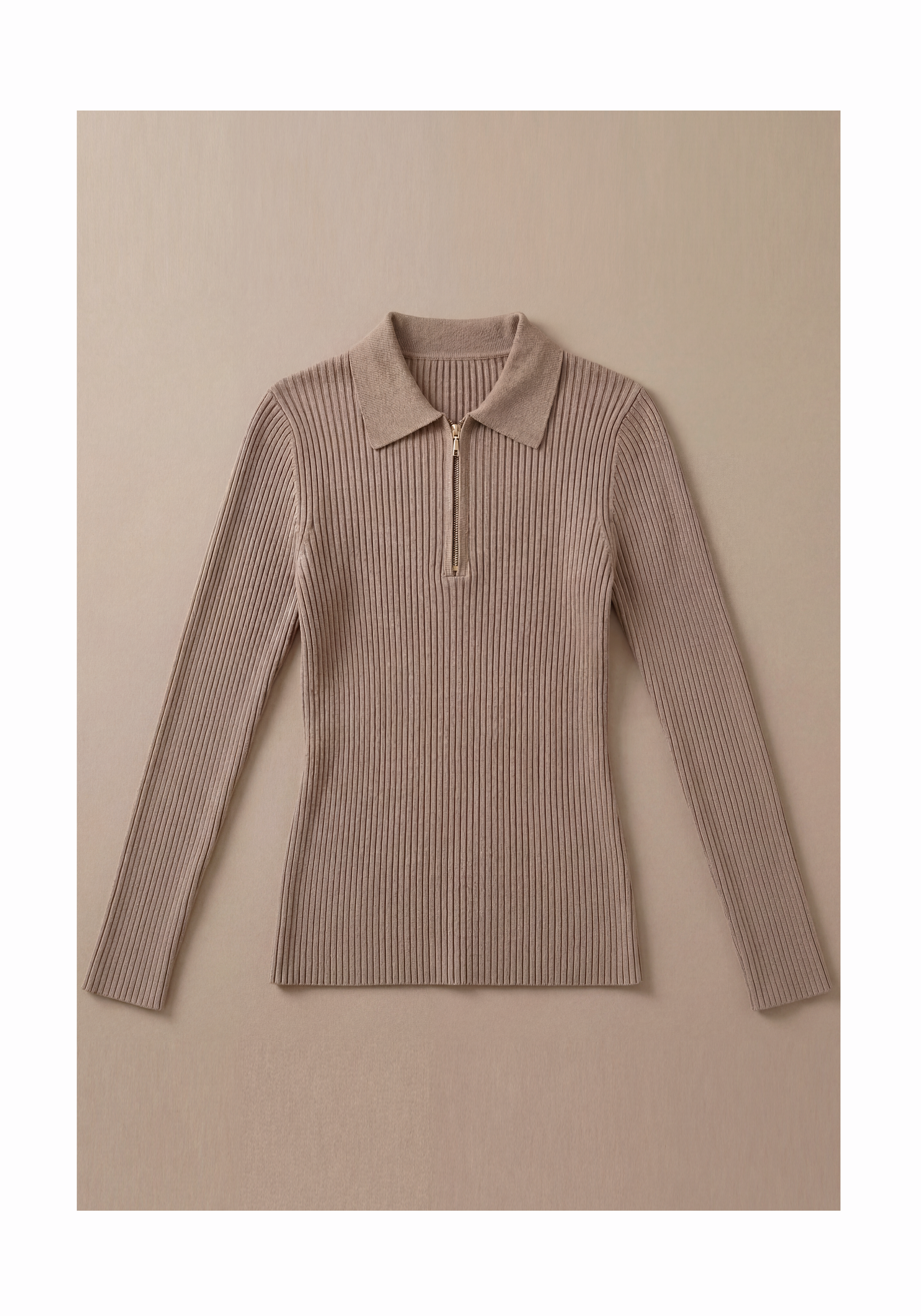 Noir Quater Zip Sweater Mysto Cashmere