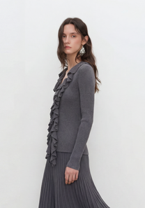 Linea Ruffle Cardigan
