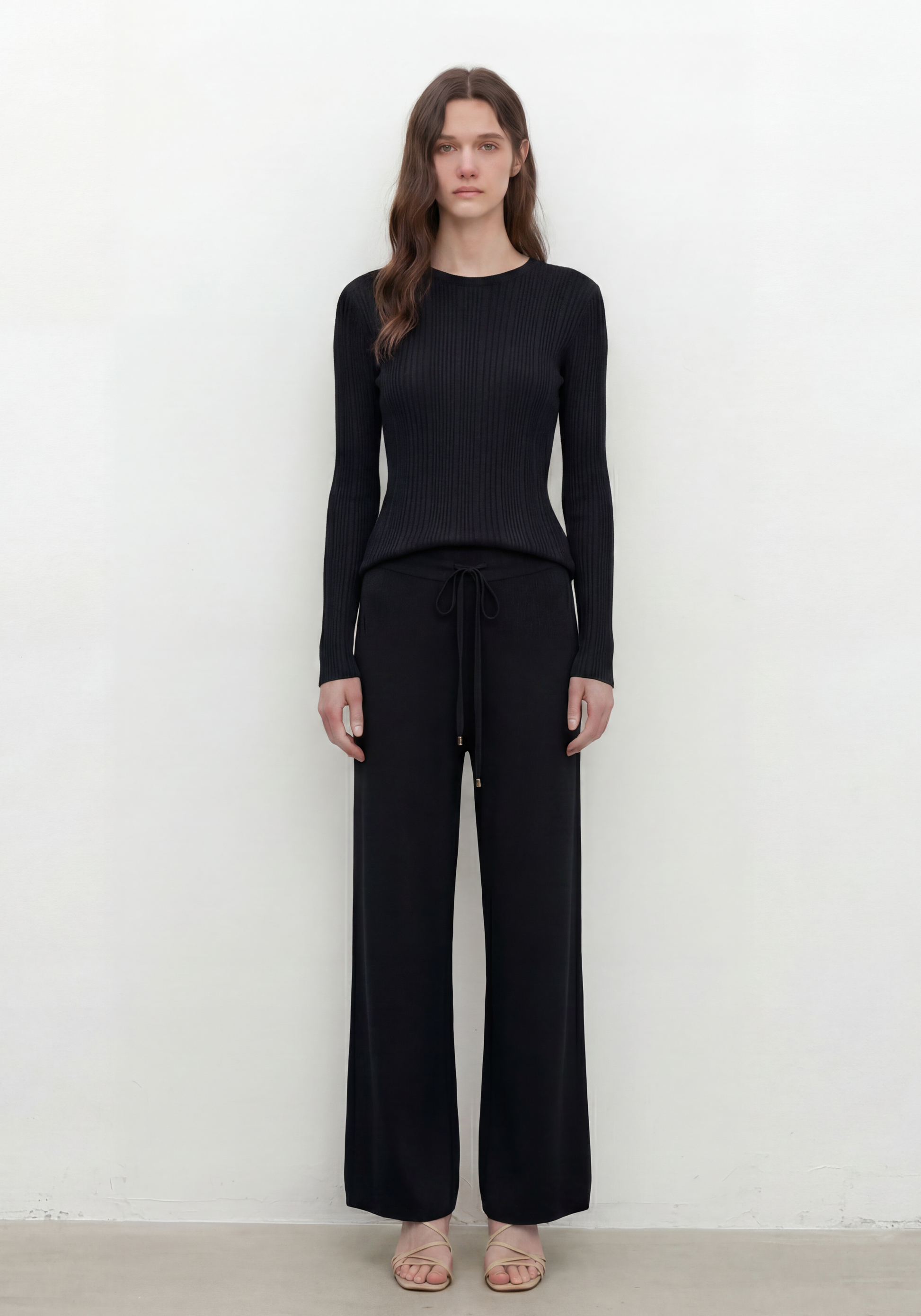 Linea Rib Sheer Top Mysto Cashmere