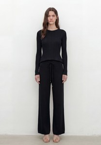 Linea Rib Sheer Top Mysto Cashmere