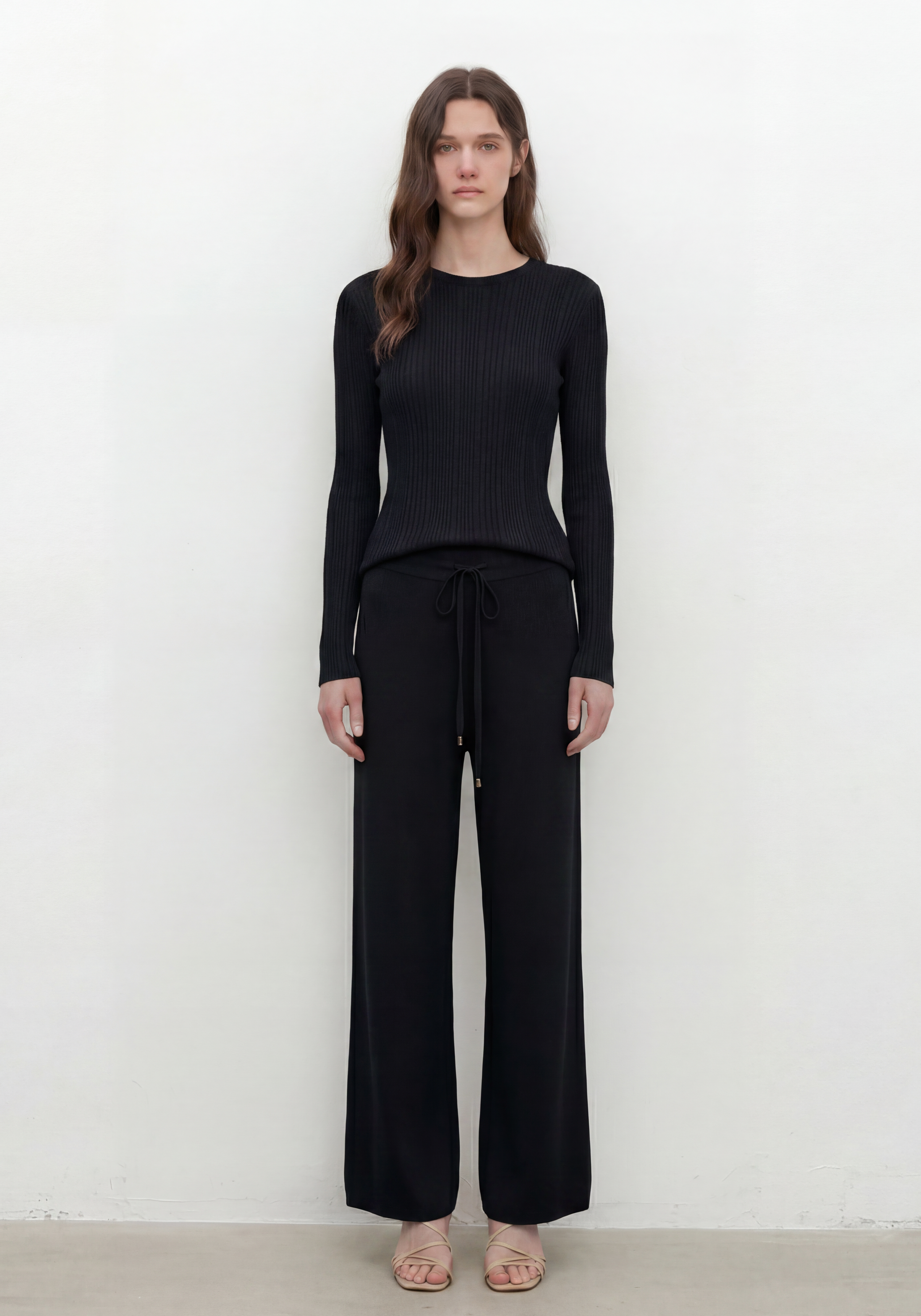 Linea Rib Sheer Top Mysto Cashmere