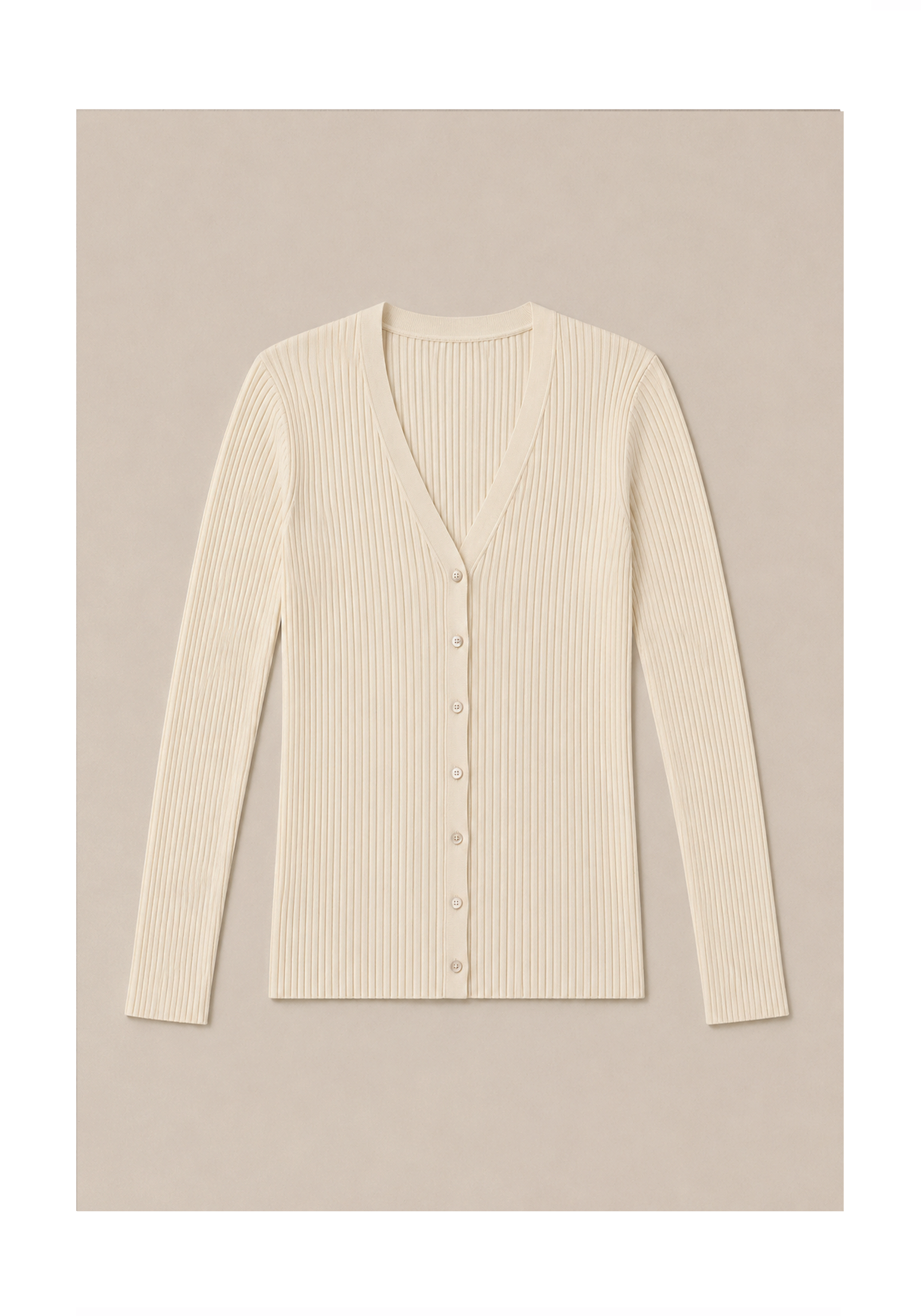 Linea Rib Cardigan Mysto Cashmere