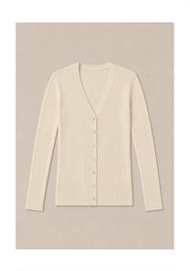 Linea Rib Cardigan Mysto Cashmere