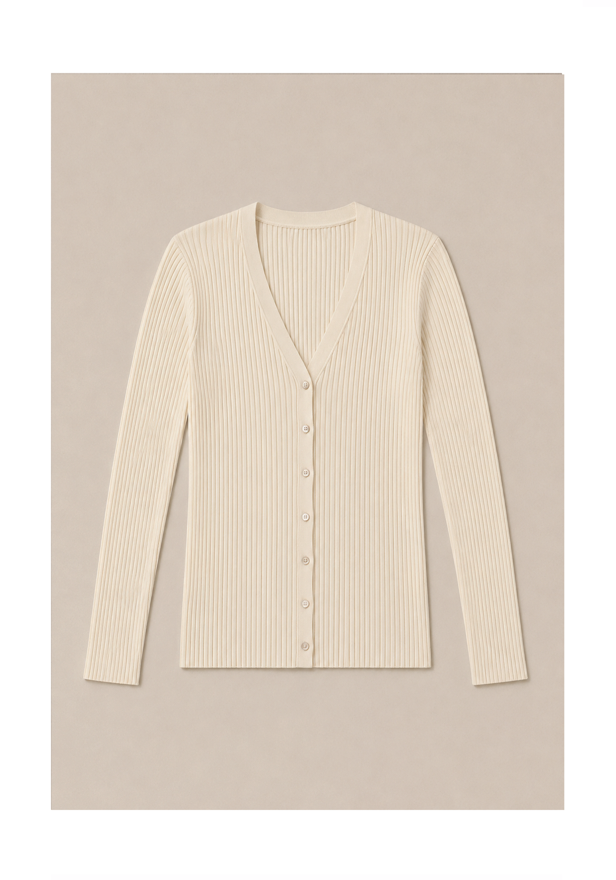 Linea Rib Cardigan Mysto Cashmere