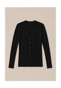 Linea Rib Cardigan Mysto Cashmere