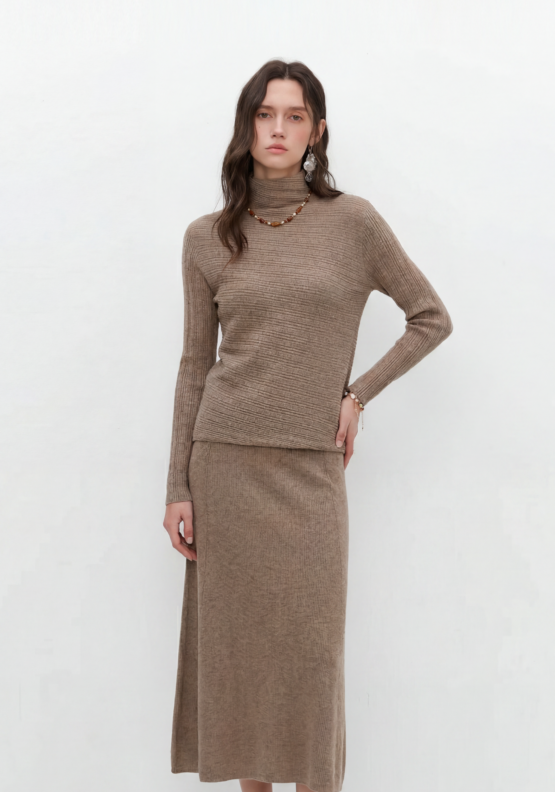 Linea Asymmetric Mock Neck