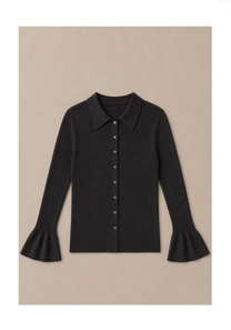 Linea Collared Cardigan Mysto Cashmere