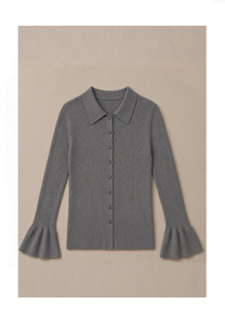 Linea Collared Cardigan Mysto Cashmere