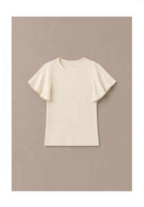 Linea Air Ruffle Top Mysto Cashmere