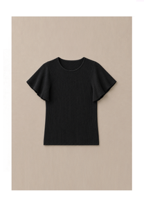 Linea Air Ruffle Top Mysto Cashmere