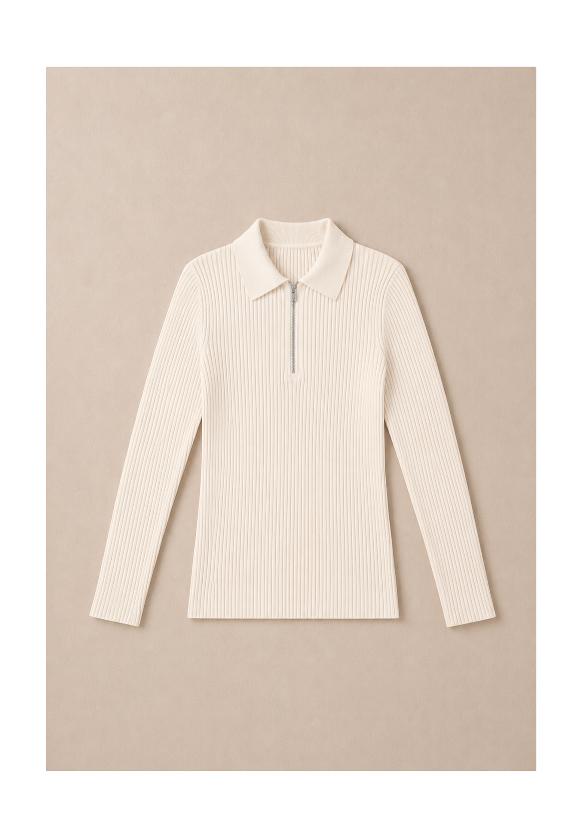 Mist Quater Zip Sweater Mysto Cashmere