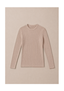 Linea Rib Sheer Top Mysto Cashmere