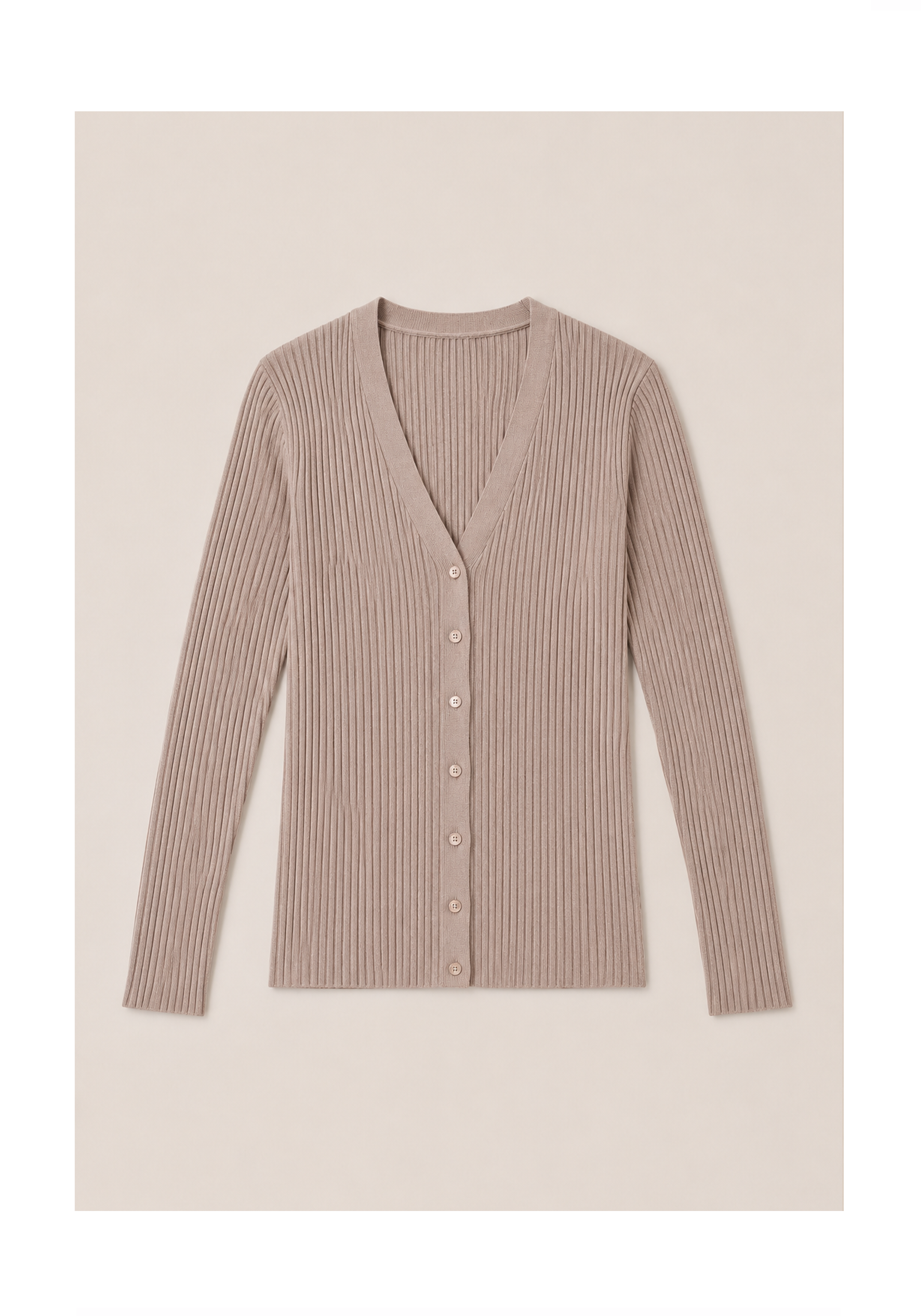 Linea Rib Cardigan Mysto Cashmere