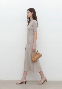 Halo Mock Neck Top Mysto Cashmere