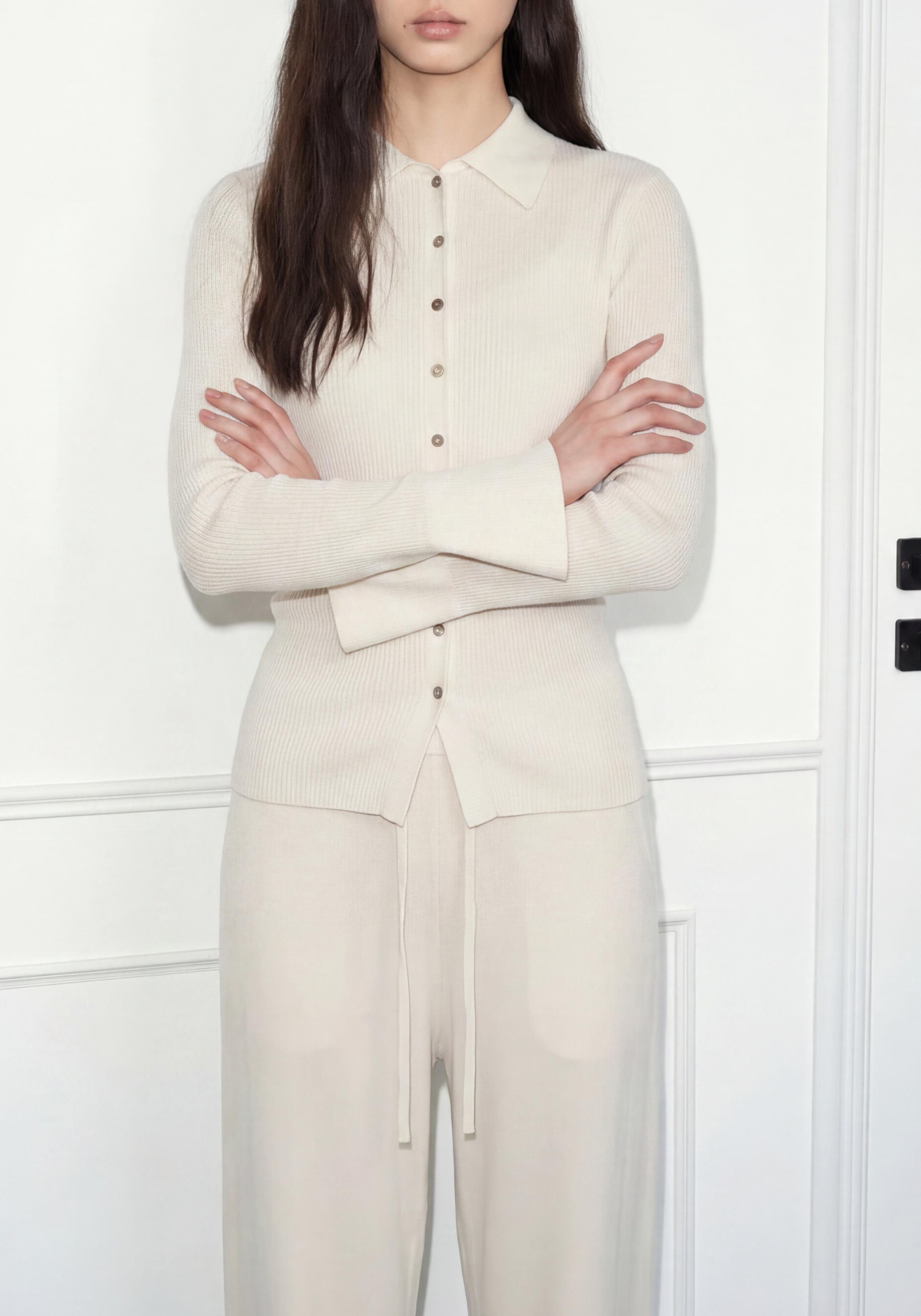 Form Collared Cardigan - A Mysto Cashmere