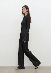 Form Collared Cardigan - Americano Mysto Cashmere