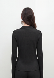 Form Collared Cardigan - Americano Mysto Cashmere