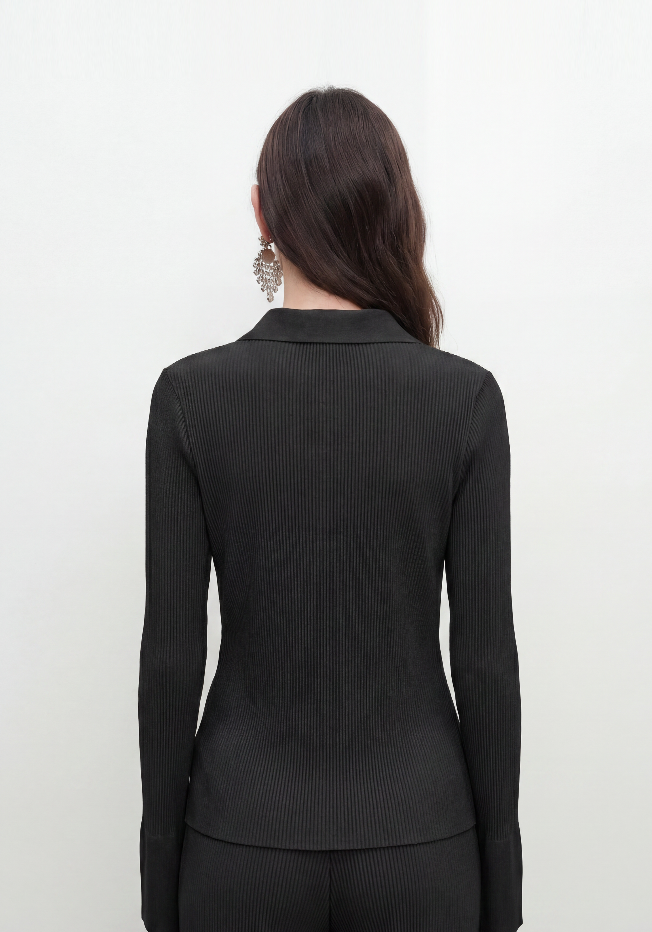 Form Collared Cardigan - Americano Mysto Cashmere
