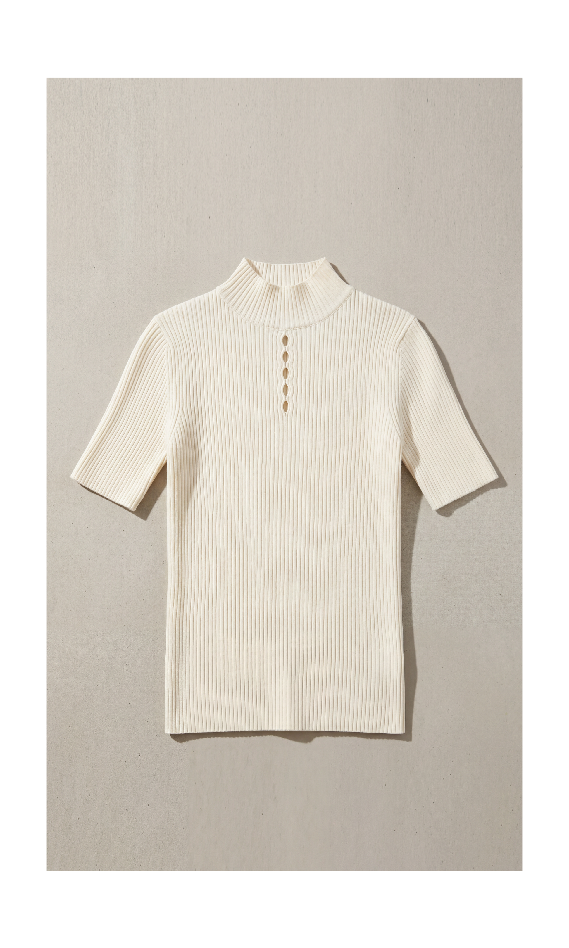 Halo Mock Neck Top Mysto Cashmere