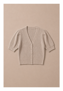 Linea Puff Sleeve Top Mysto Cashmere