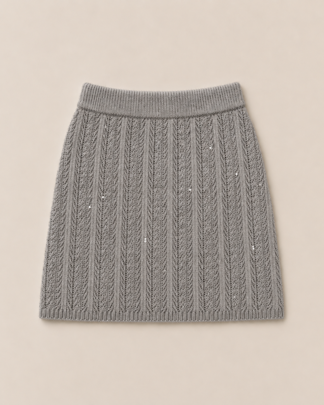 Cashmere Lace Knit Skirt, Mysto Cashmere