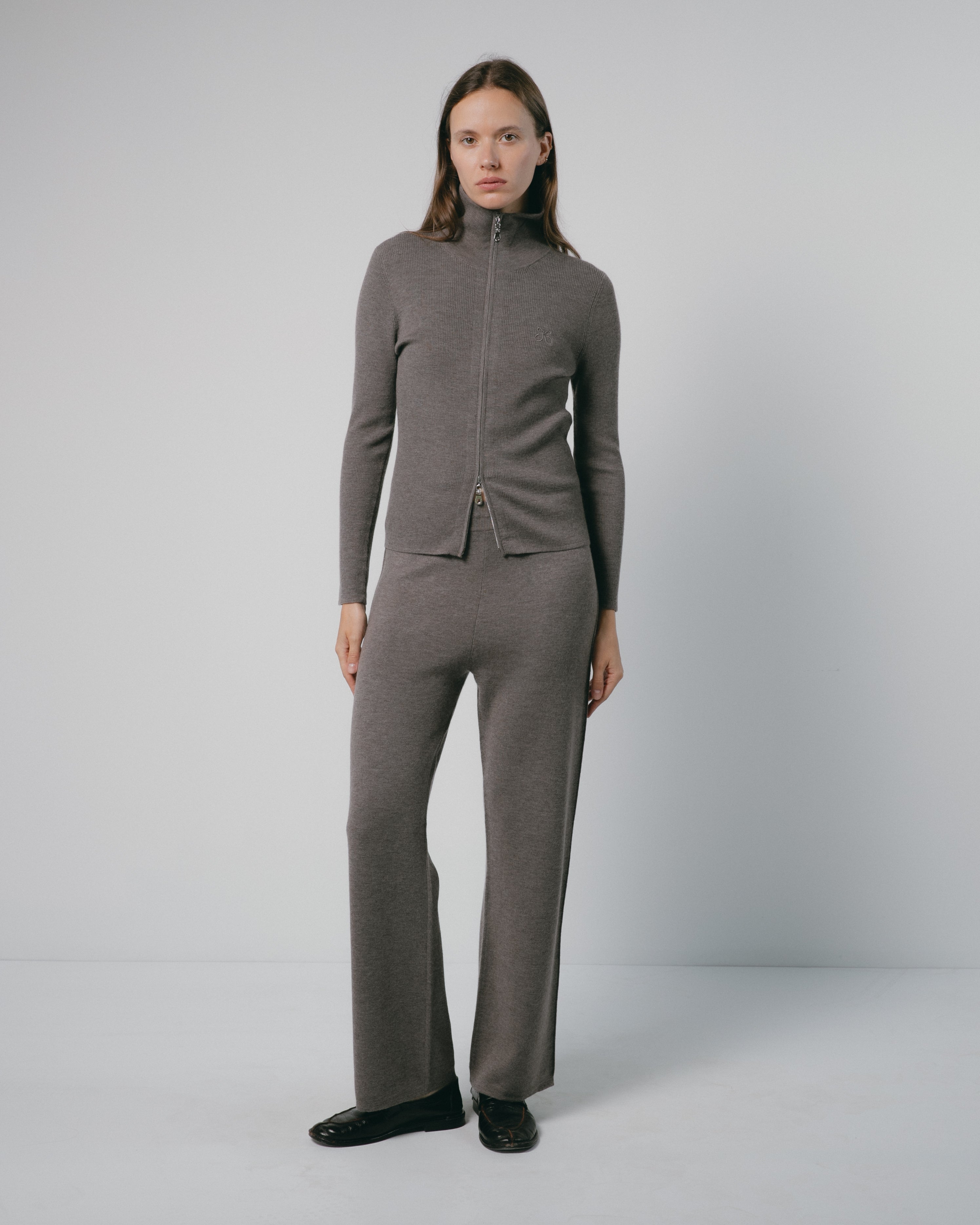 Mist Cashmere Dual Zip Jacket Mysto Cashmere