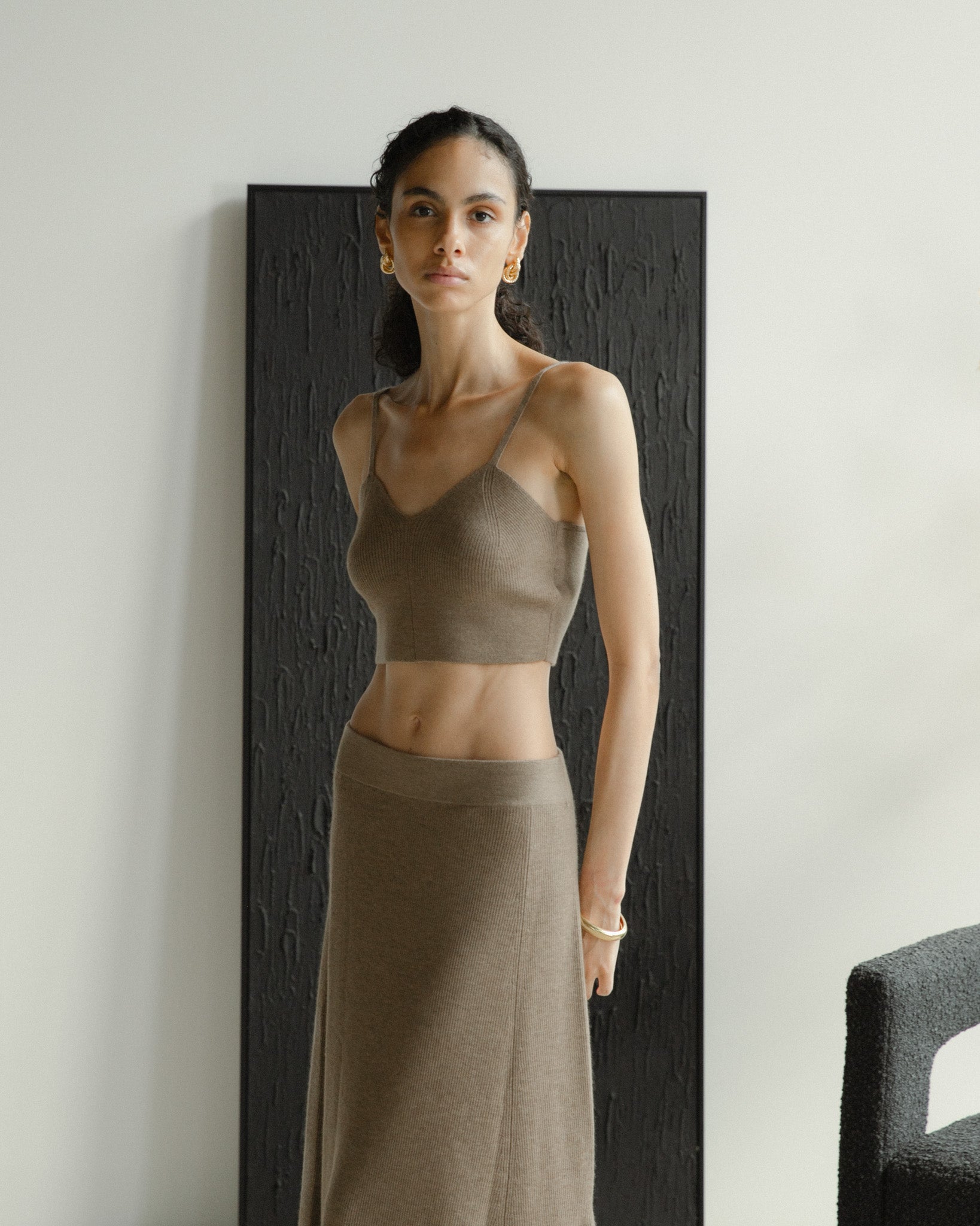 Linea Cropped Tank Mysto Cashmere