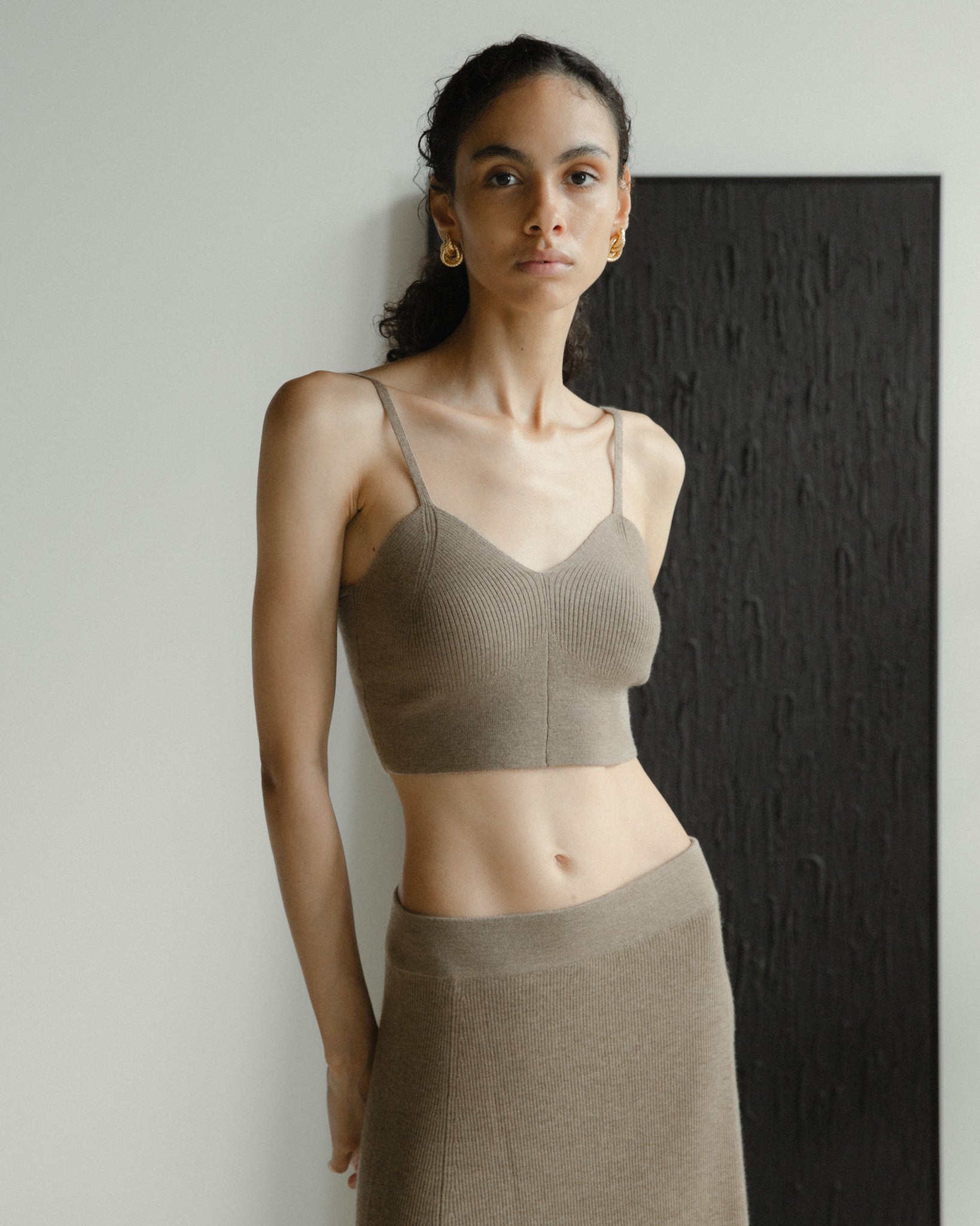 Linea Cropped Tank Mysto Cashmere