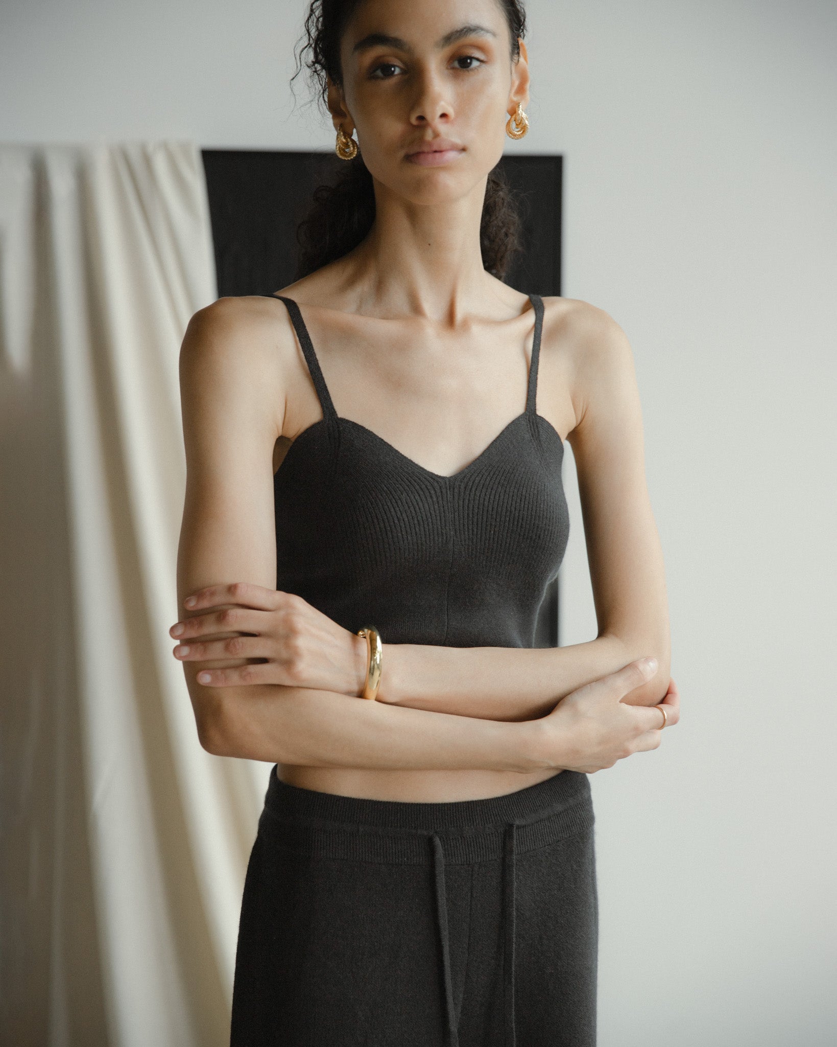 Linea Cropped Tank Mysto Cashmere