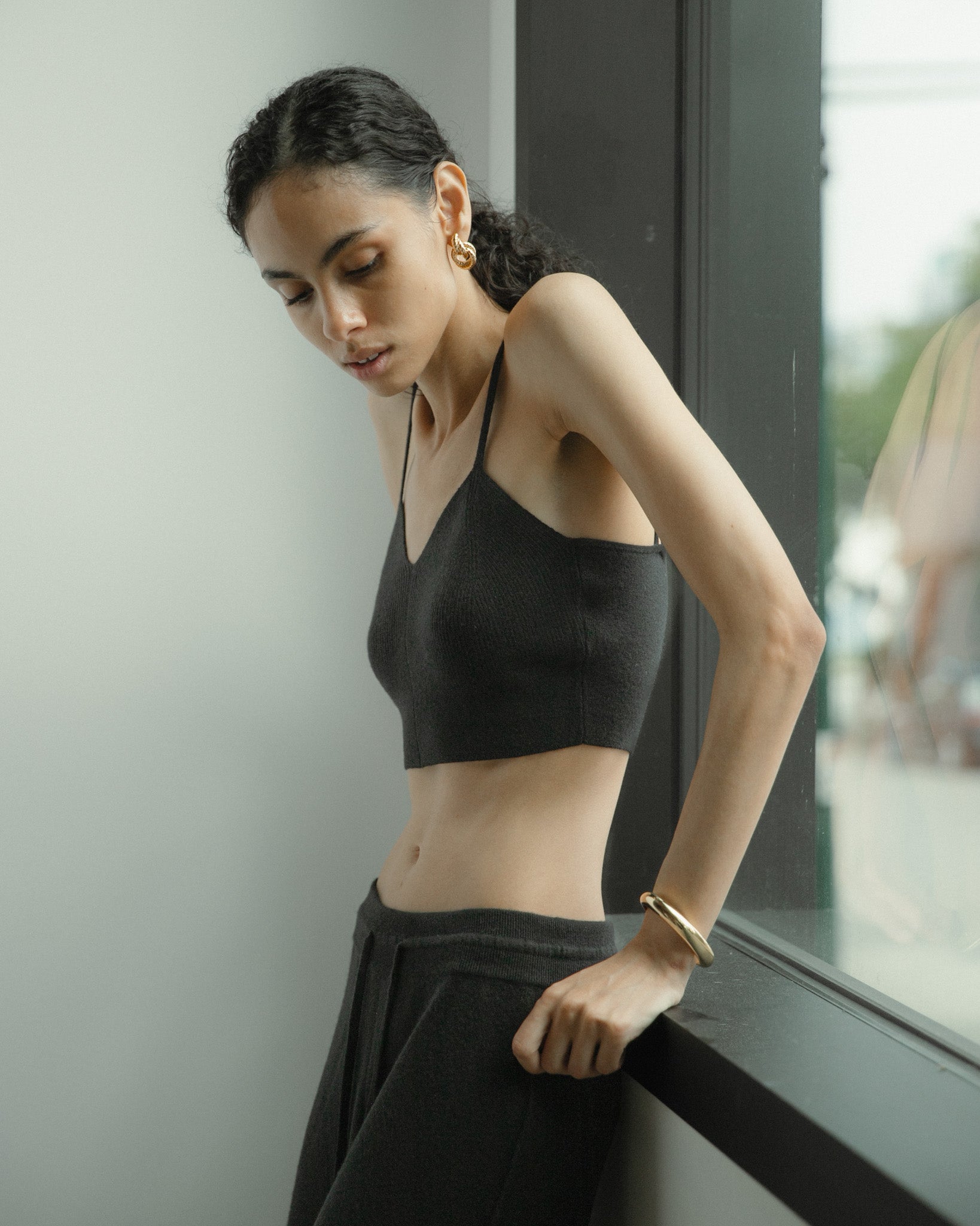 Linea Cropped Tank Mysto Cashmere