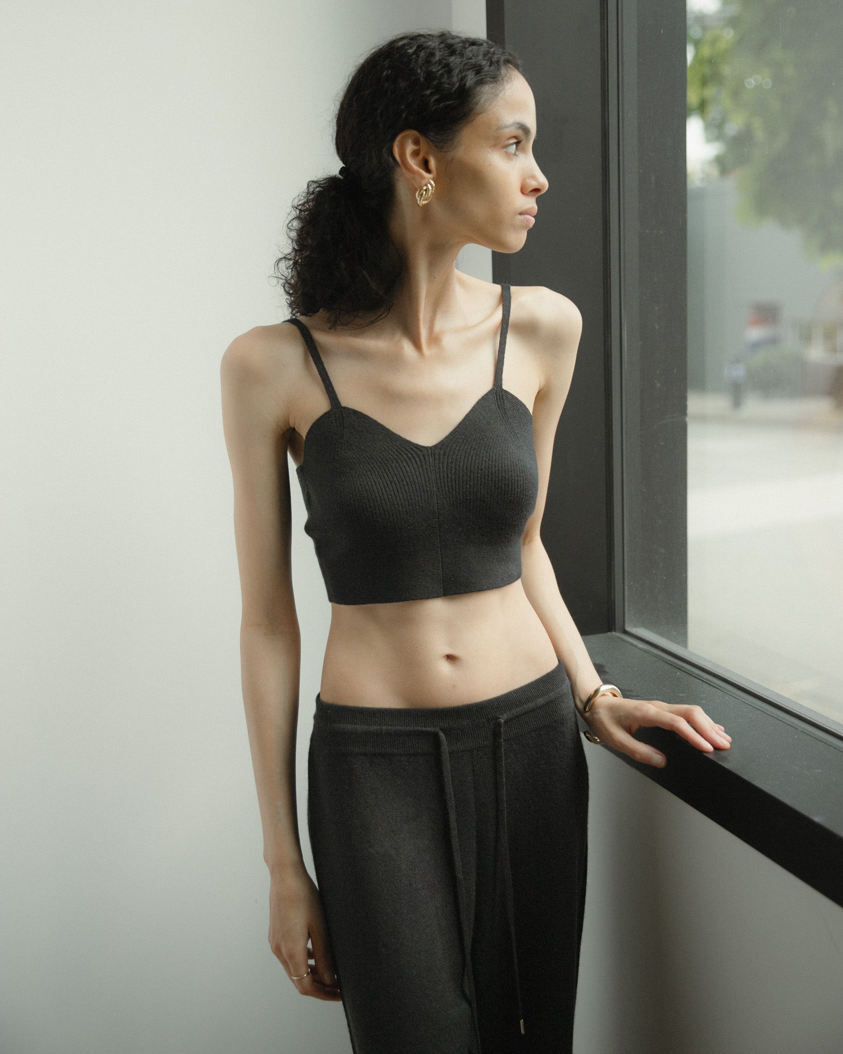Linea Cropped Tank Mysto Cashmere