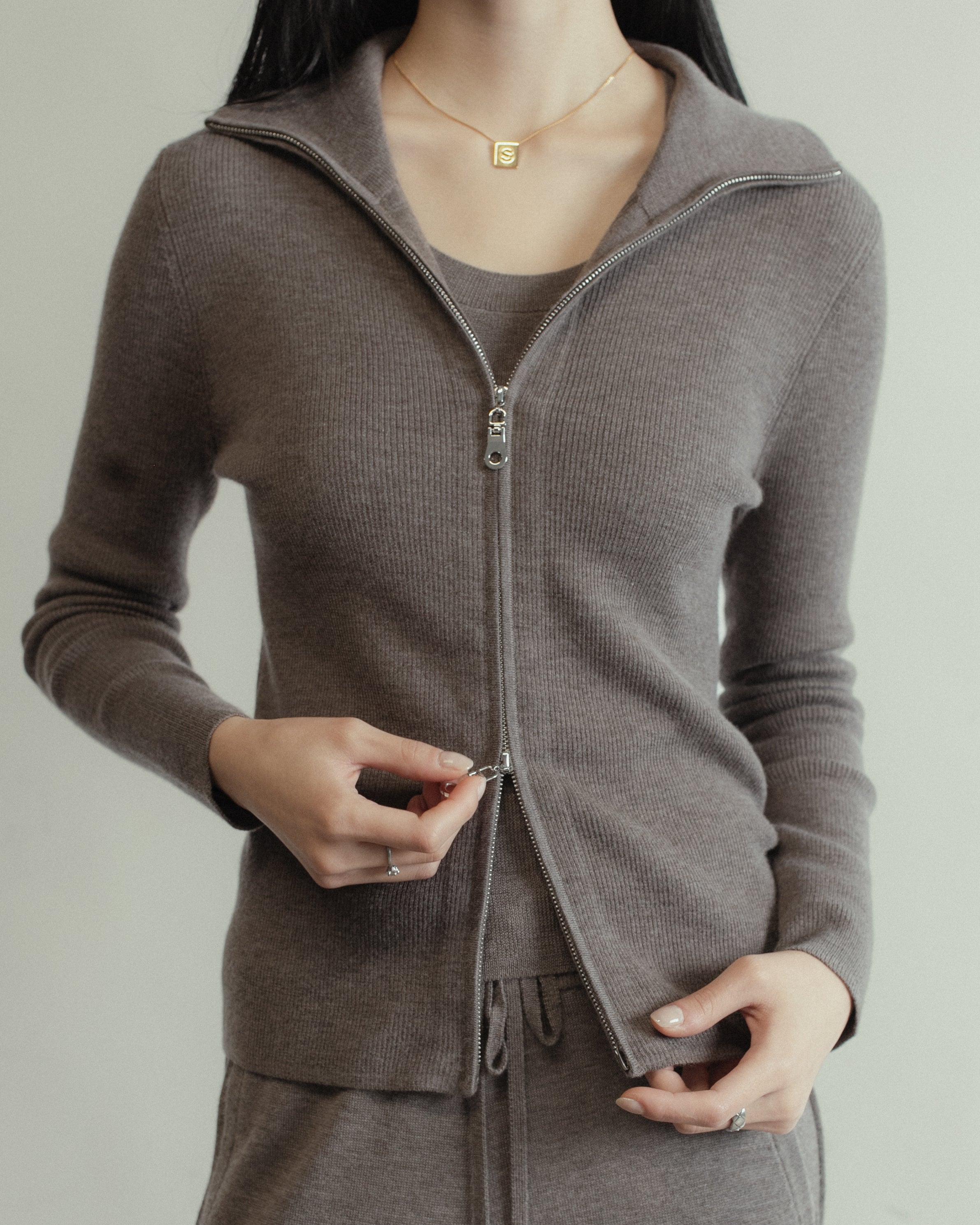 Form Dual Zip Jacket Mysto Cashmere