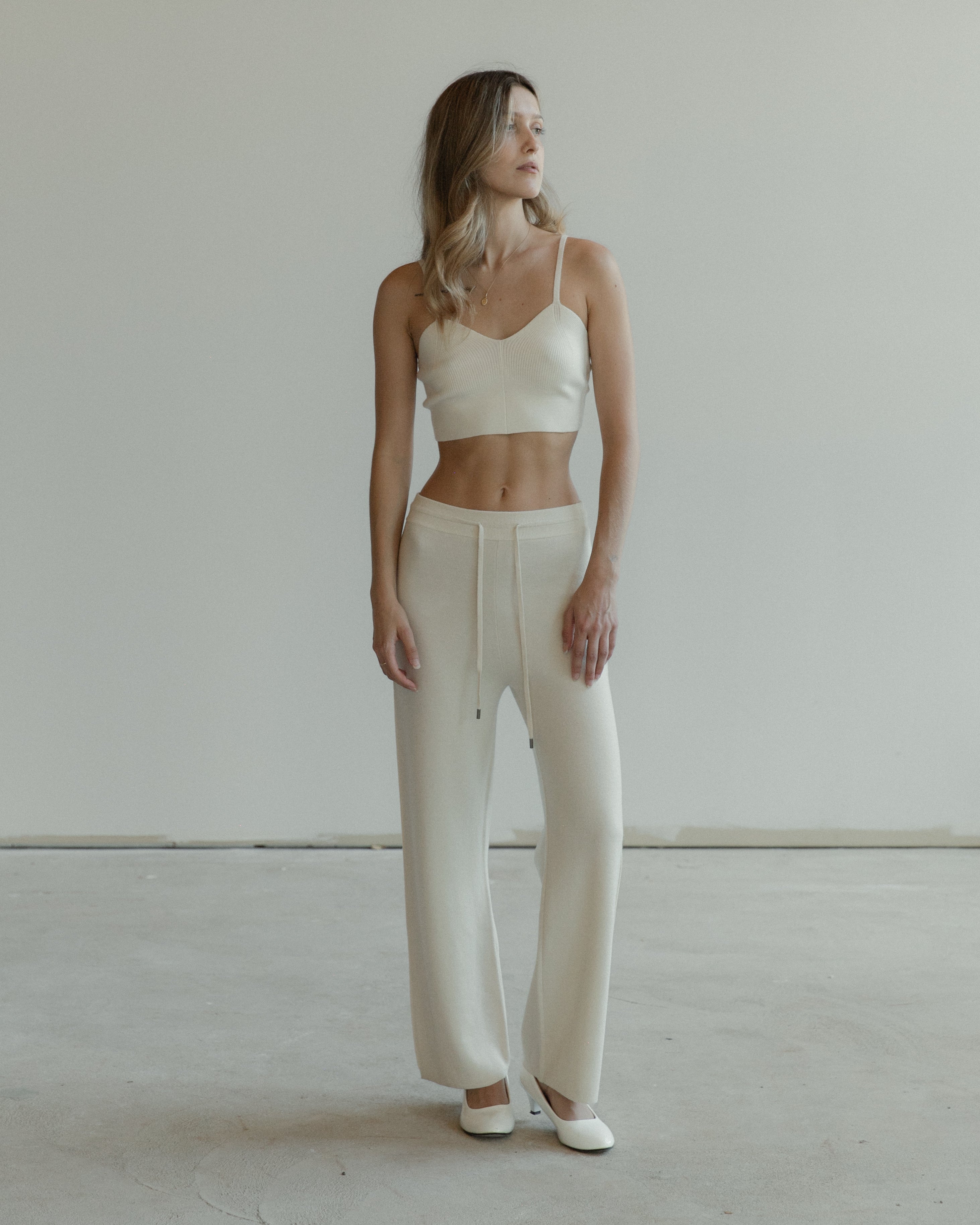Linea Cropped Tank Mysto Cashmere