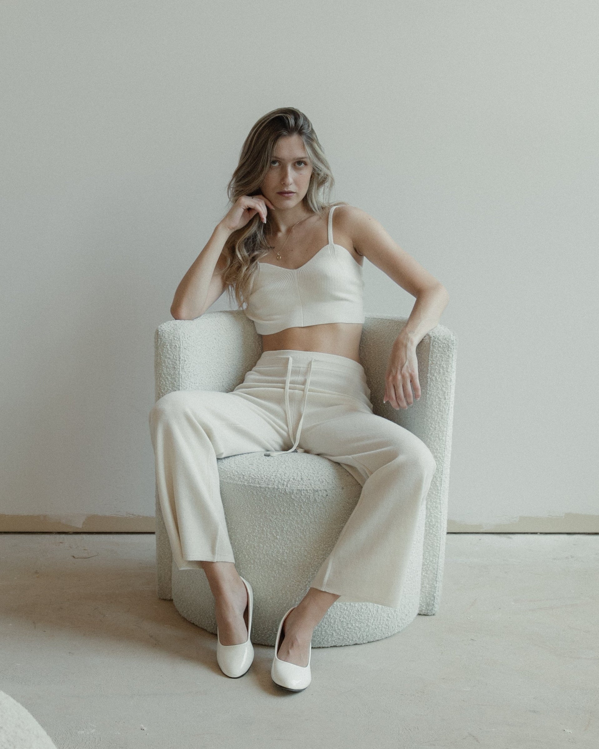 Linea Cropped Tank Mysto Cashmere