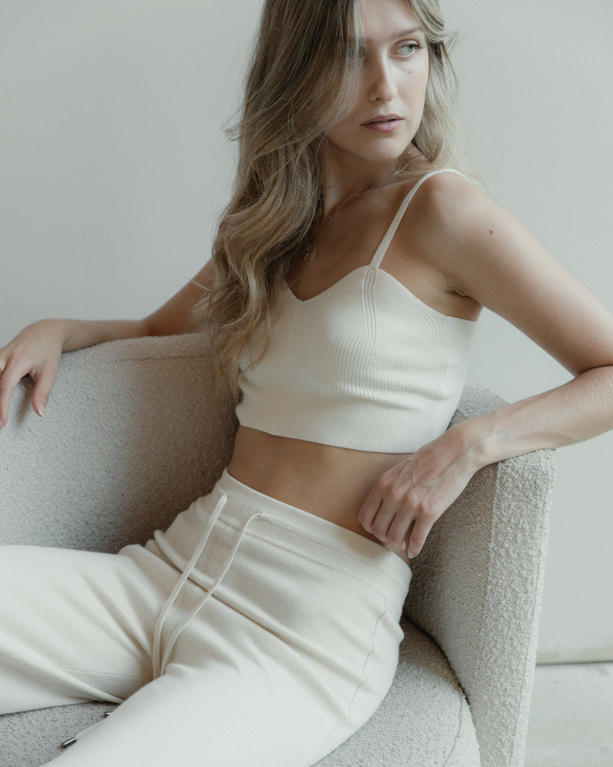 Linea Cropped Tank Mysto Cashmere