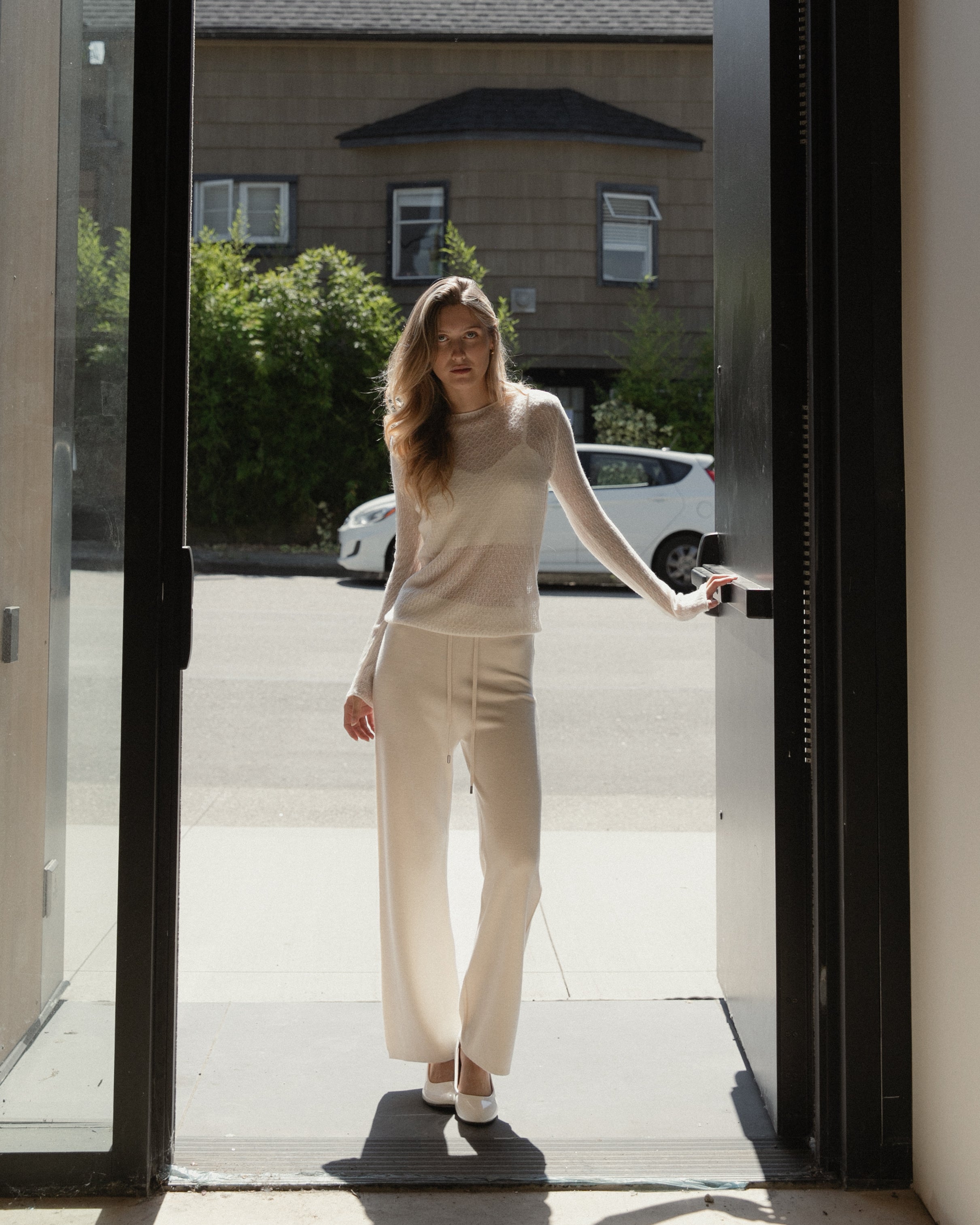 Veil Sheer Cashmere Top Mysto Cashmere
