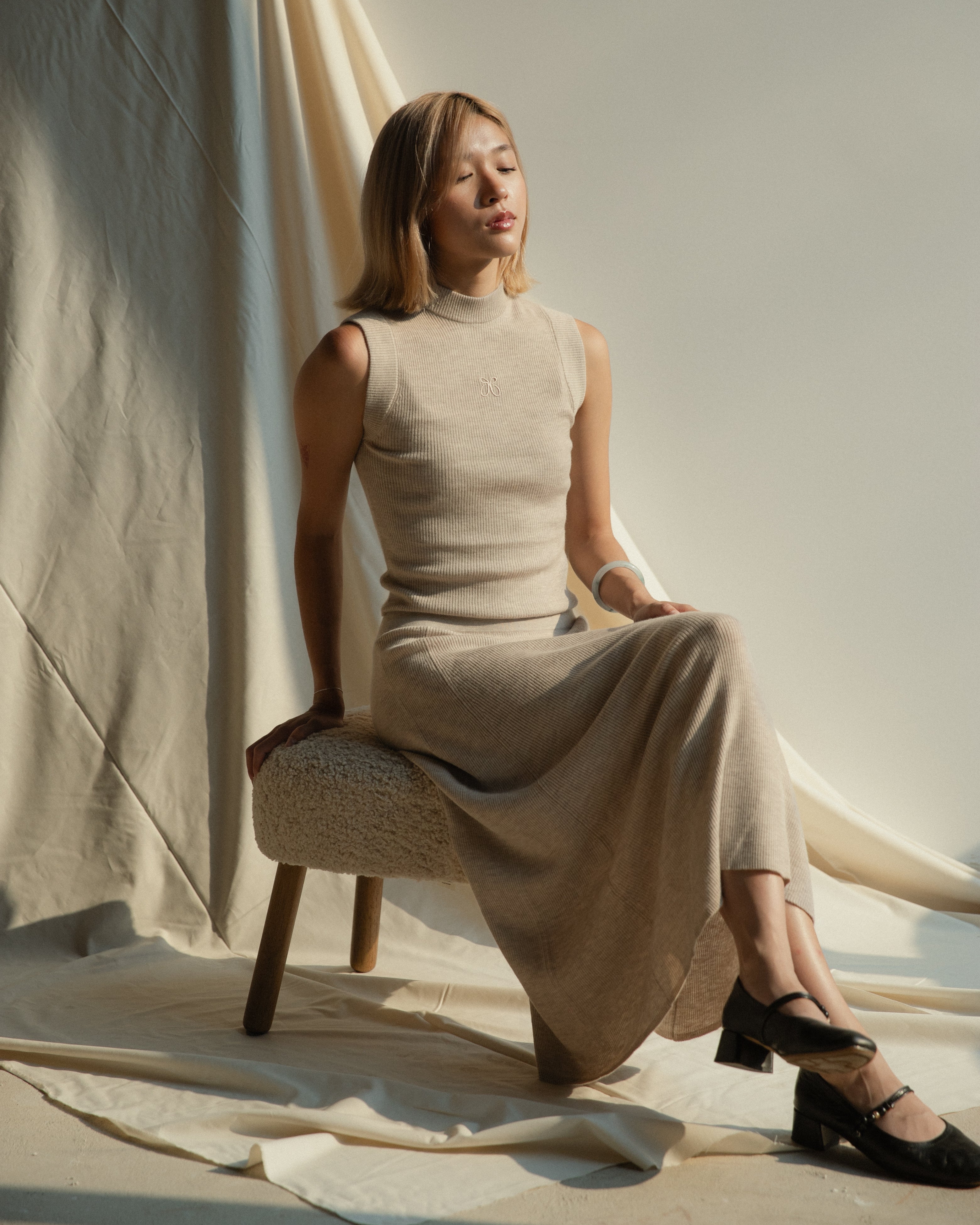 Linea Cashmere Tank Mysto Cashmere