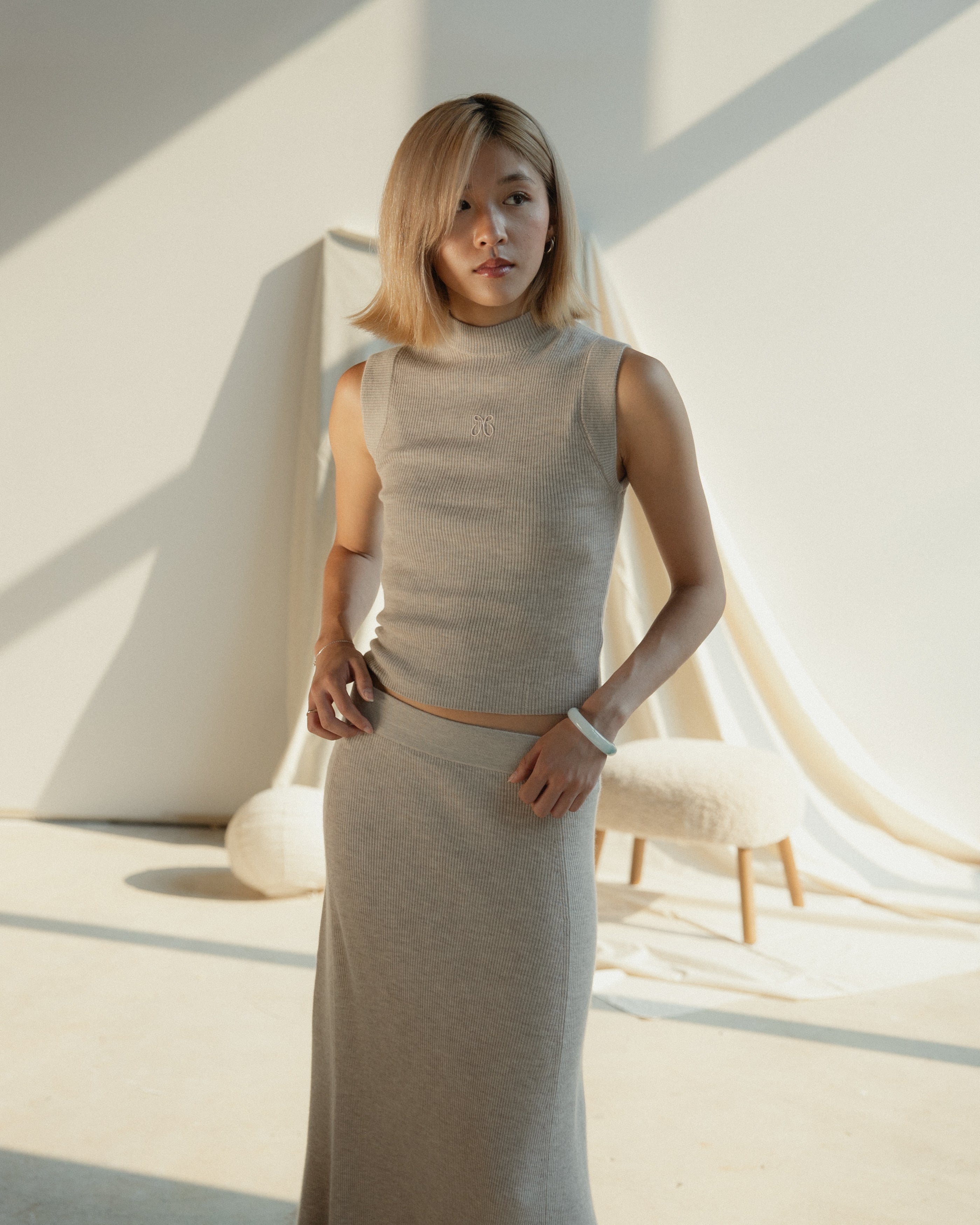 Linea Cashmere Tank Mysto Cashmere