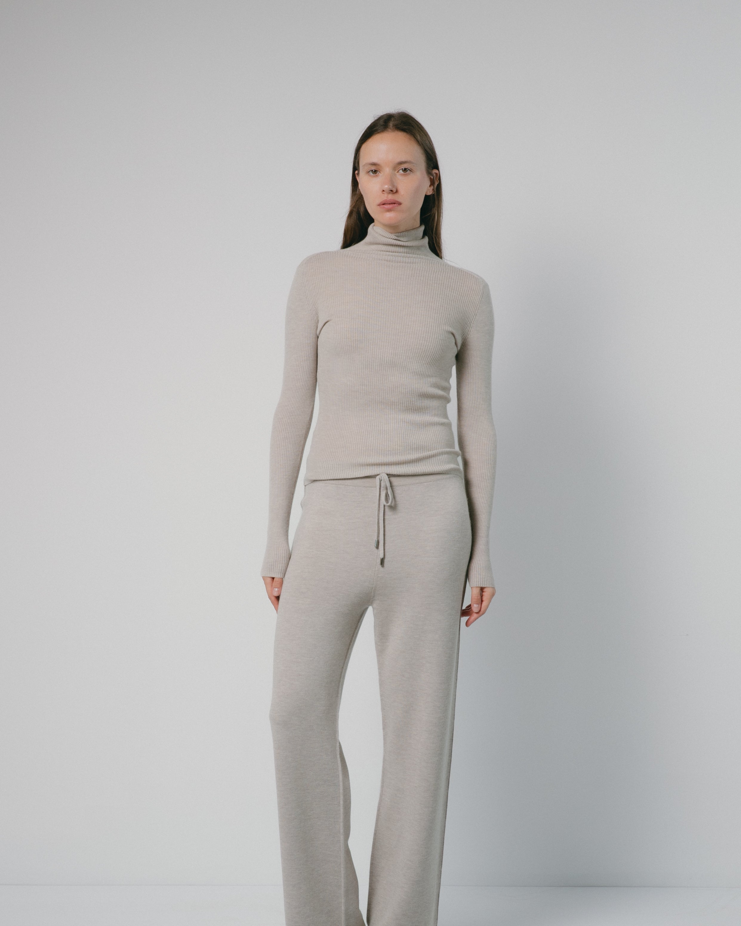 Linea Sheer Cashmere Turtleneck Mysto Cashmere