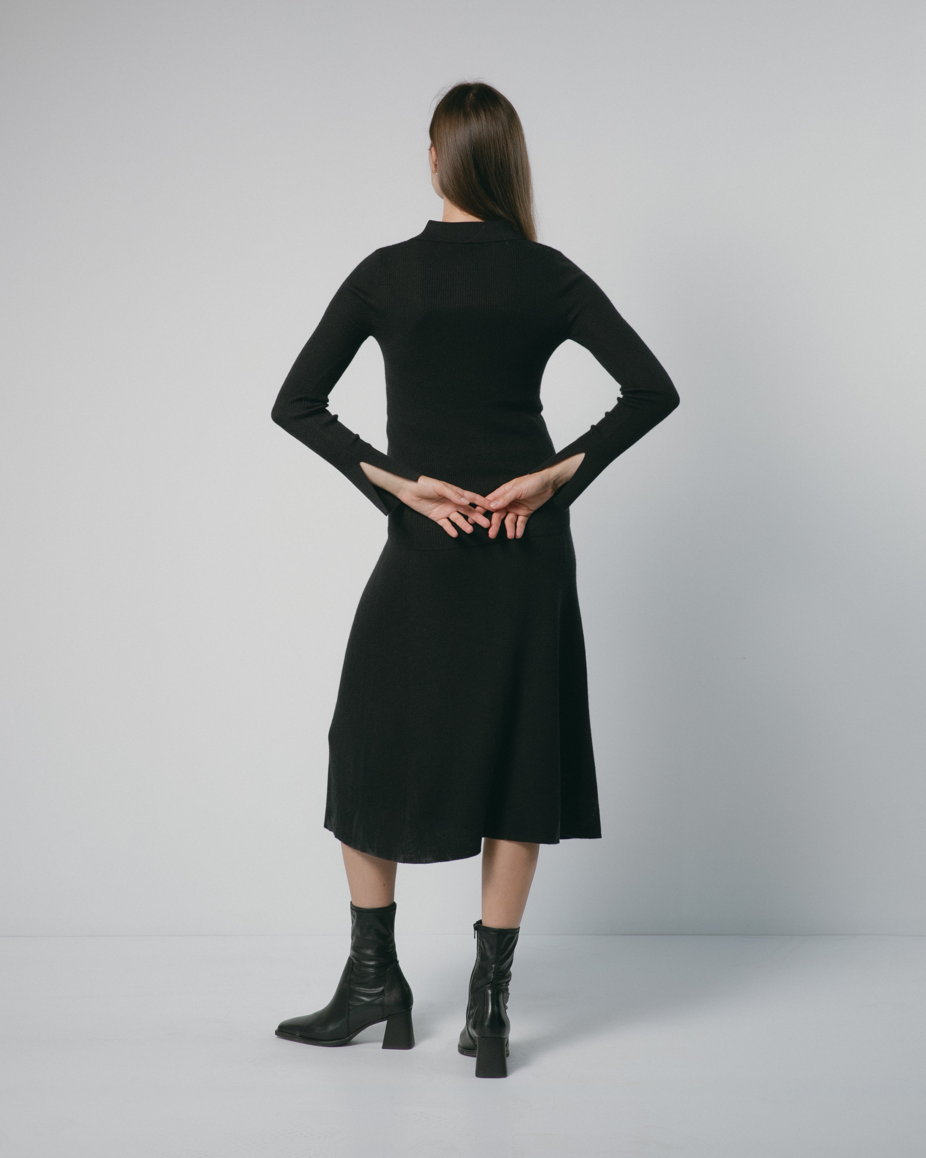 Linea Collared Cashmere Cardigan Mysto Cashmere