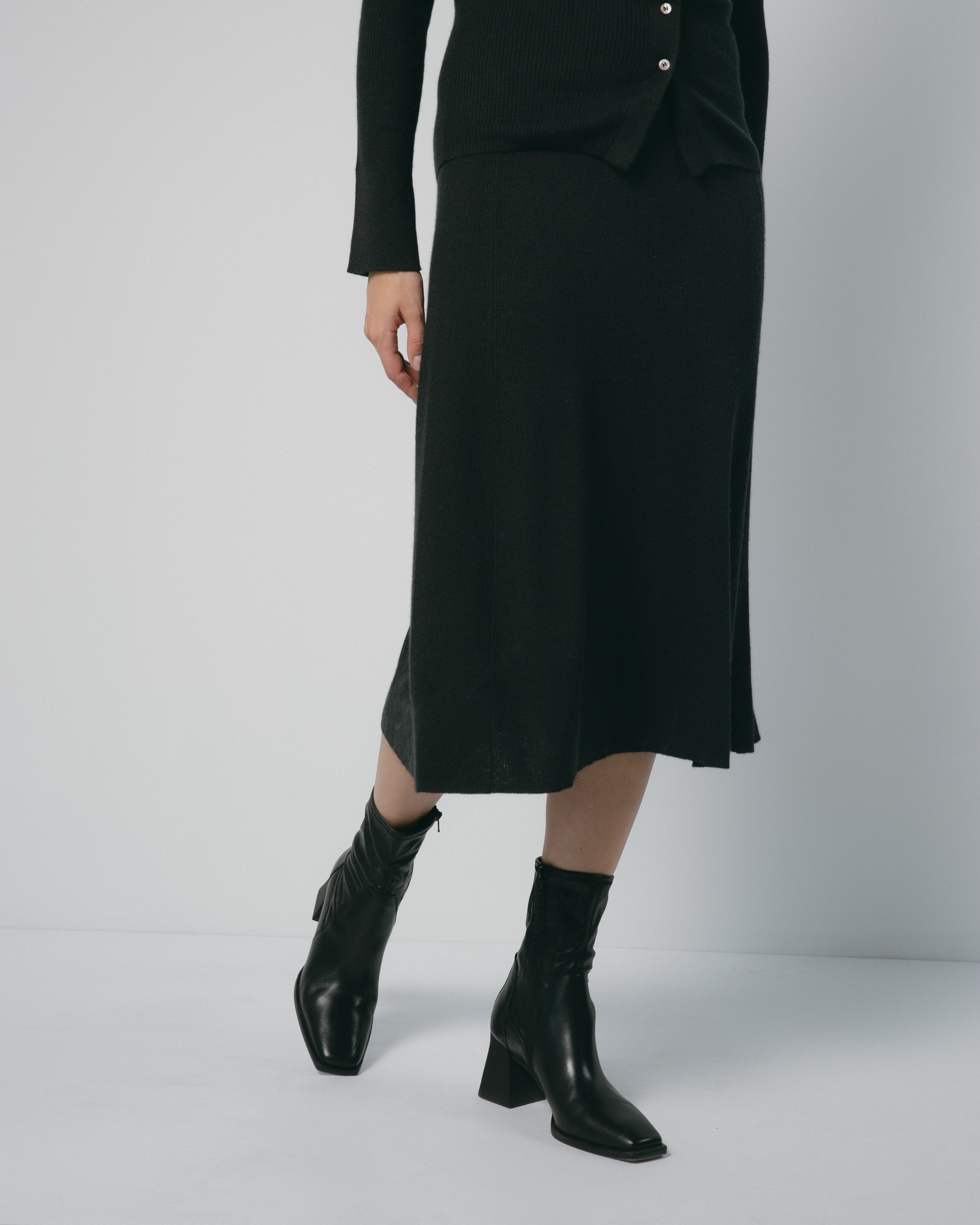 Linea Flow Cashmere Midi Skirt Mysto Cashmere