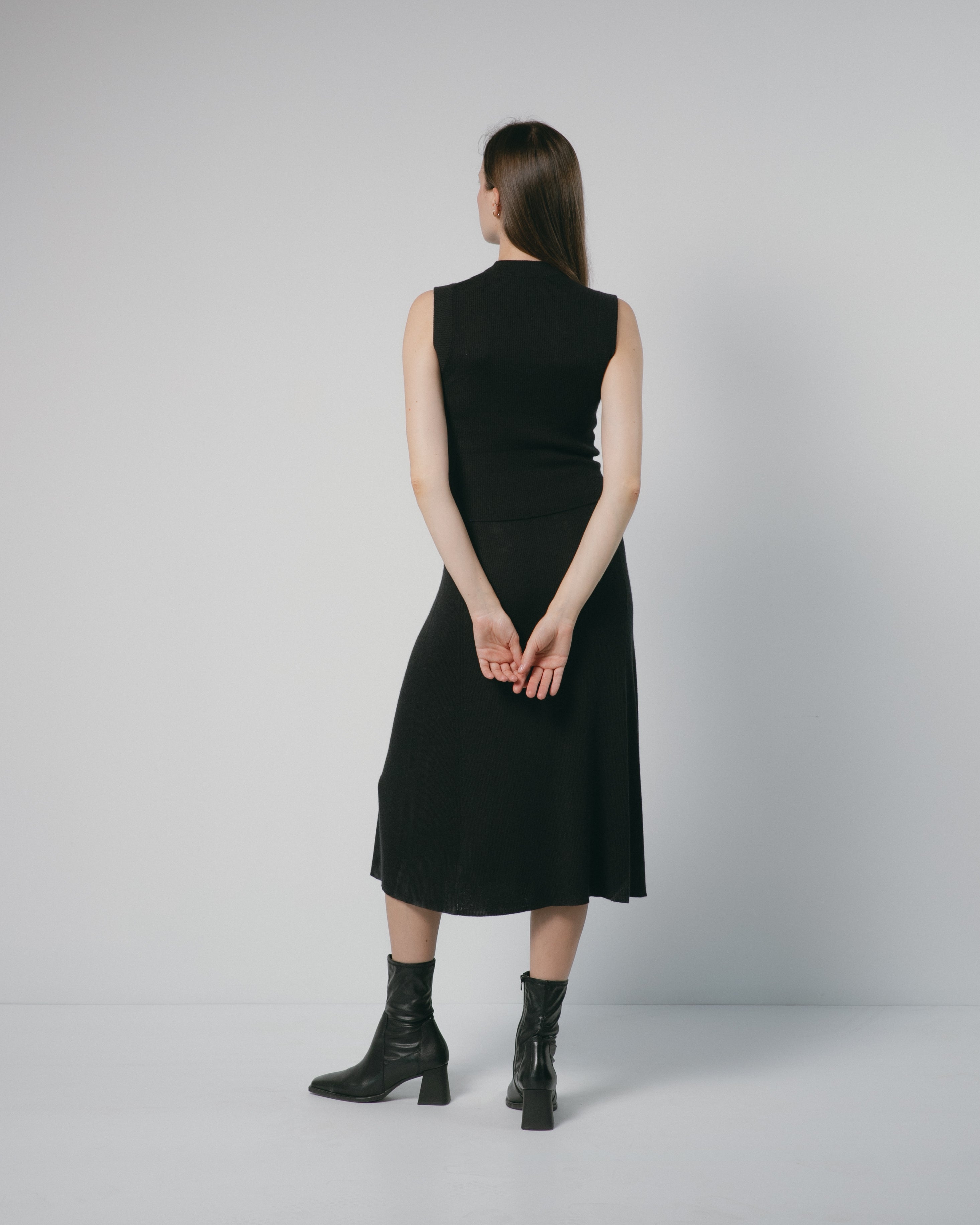 Linea Flow Cashmere Midi Skirt Mysto Cashmere