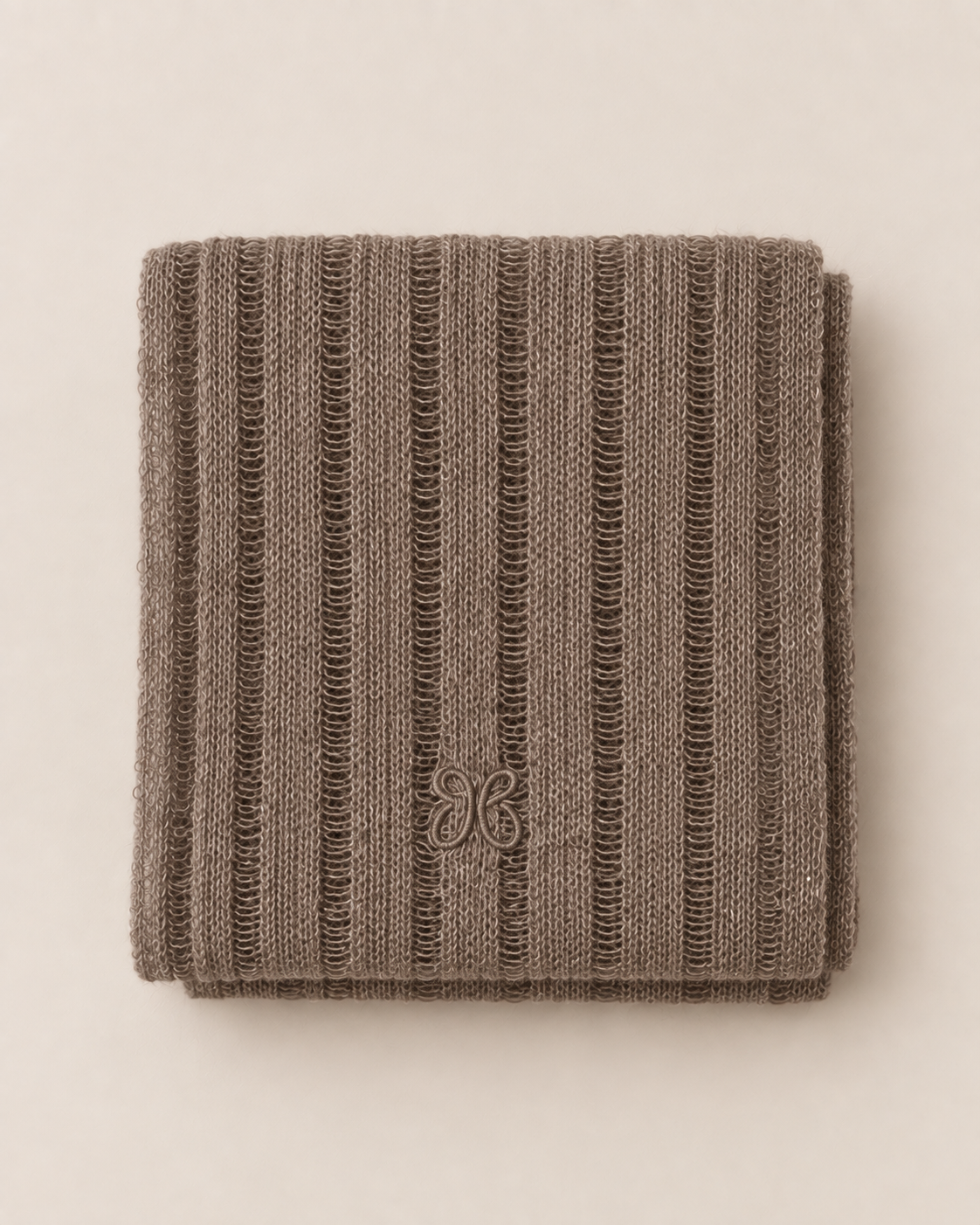 Cashmere Lace Knit Scarf in Mocha, Mysto Cashmere