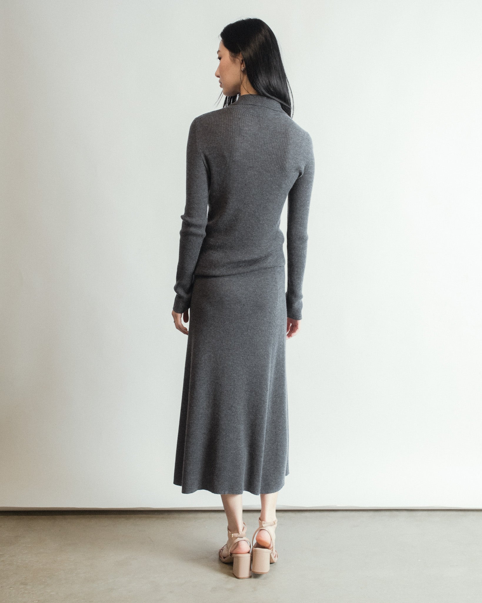 Linea Collared Cashmere Cardigan Mysto Cashmere