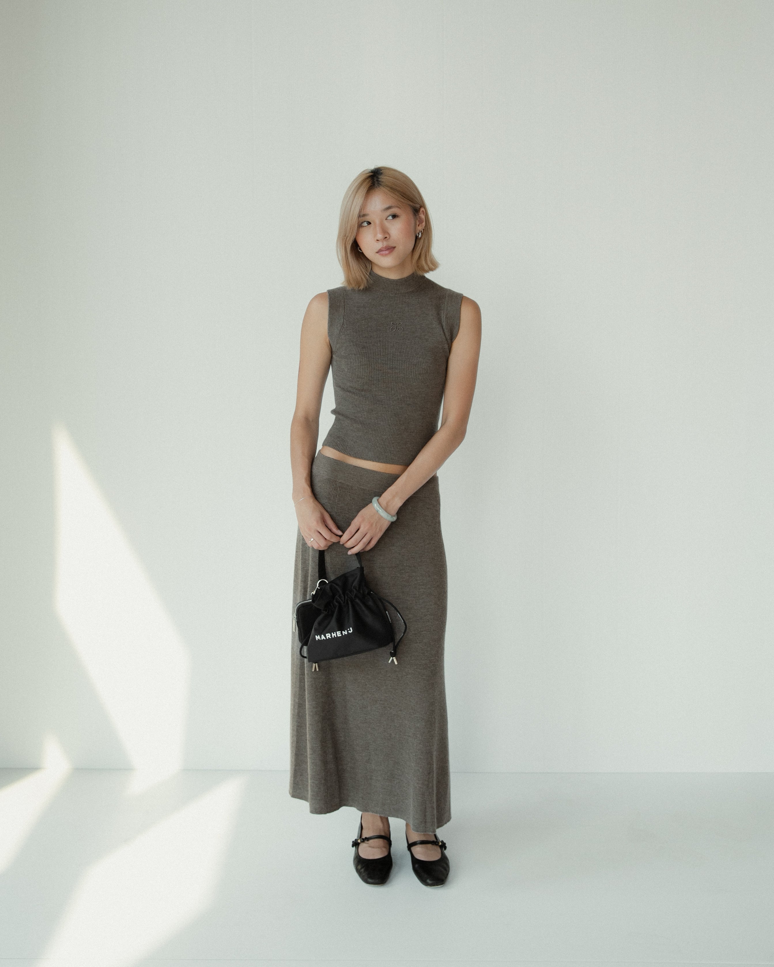 Linea Flow Cashmere Midi Skirt Mysto Cashmere